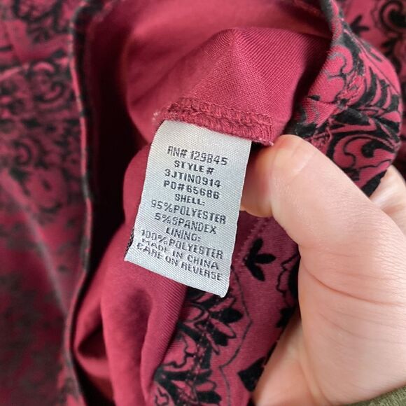 Velvet demask print fit and flare dress Whimsigoth - Picture 5 of 5